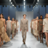 runway models wearing sustainable clothing