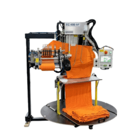 EC 450-XF band cutting machine by Svegea of Sweden — collarette cutting head assembly`